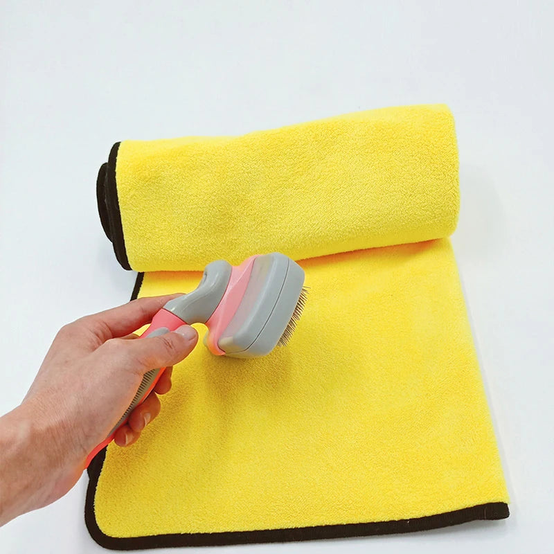 Nano Fiber Quick-Dry Pet Bath Towel for Dogs & Cats – Super Absorbent Cleaning Cloth