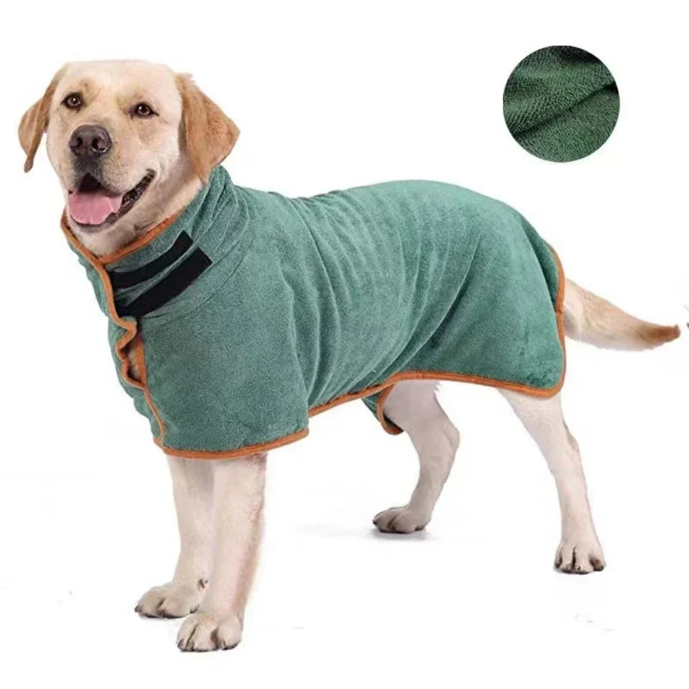 Ultra-Absorbent Quick-Dry Dog & Cat Bathrobe Towel