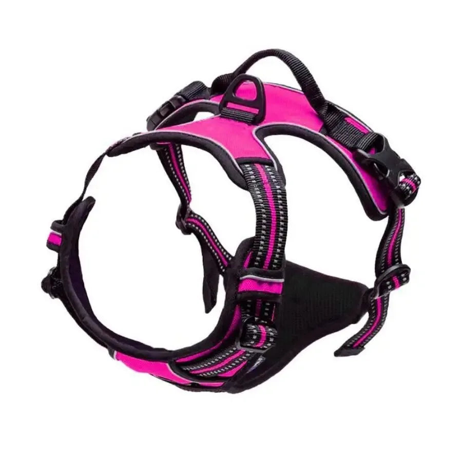 Adjustable Dog Harness & Collar Set with Leash – Leather Puppy Walking Vest for Small, Medium & Large Dogs