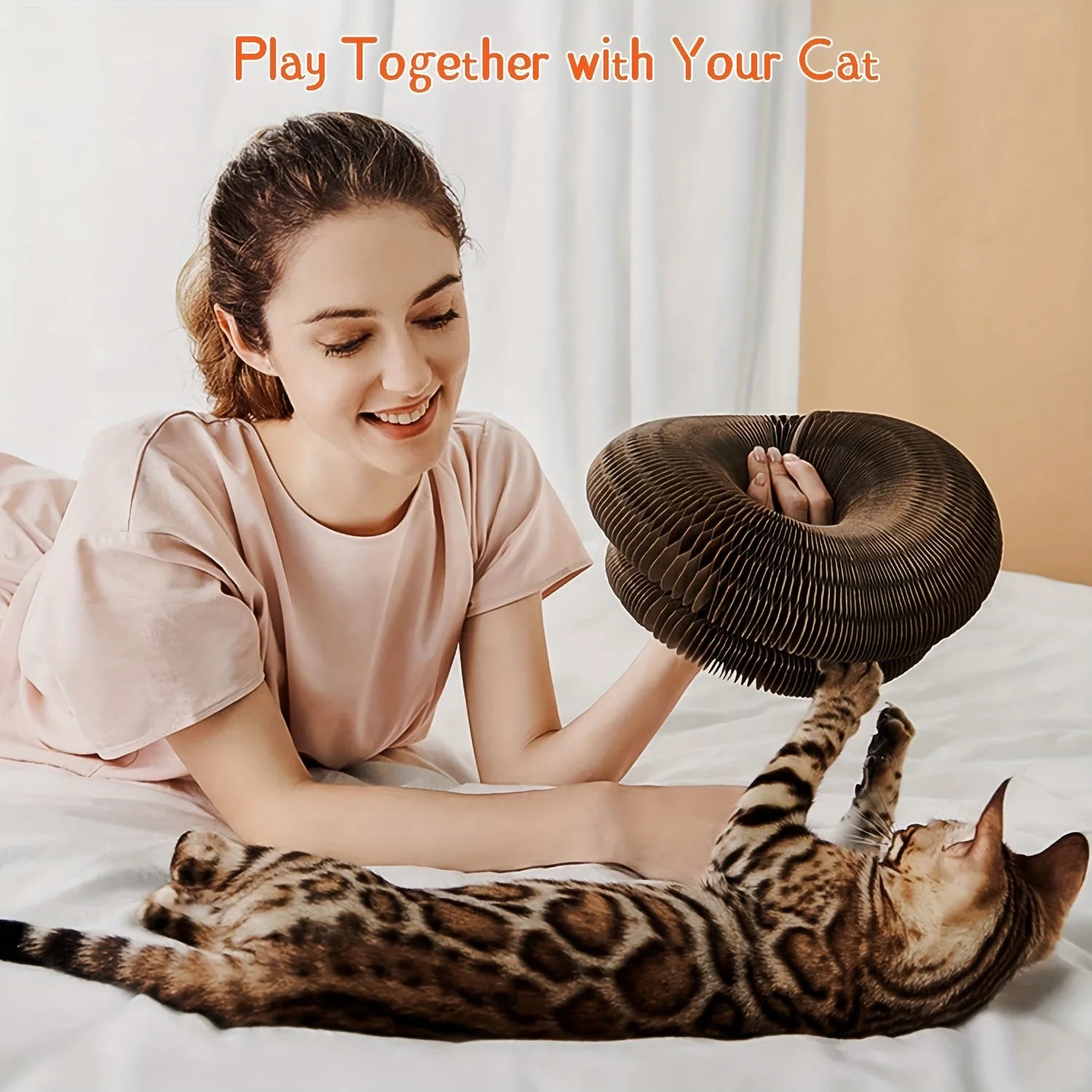 Foldable Cat Scratch & Exercise Toy