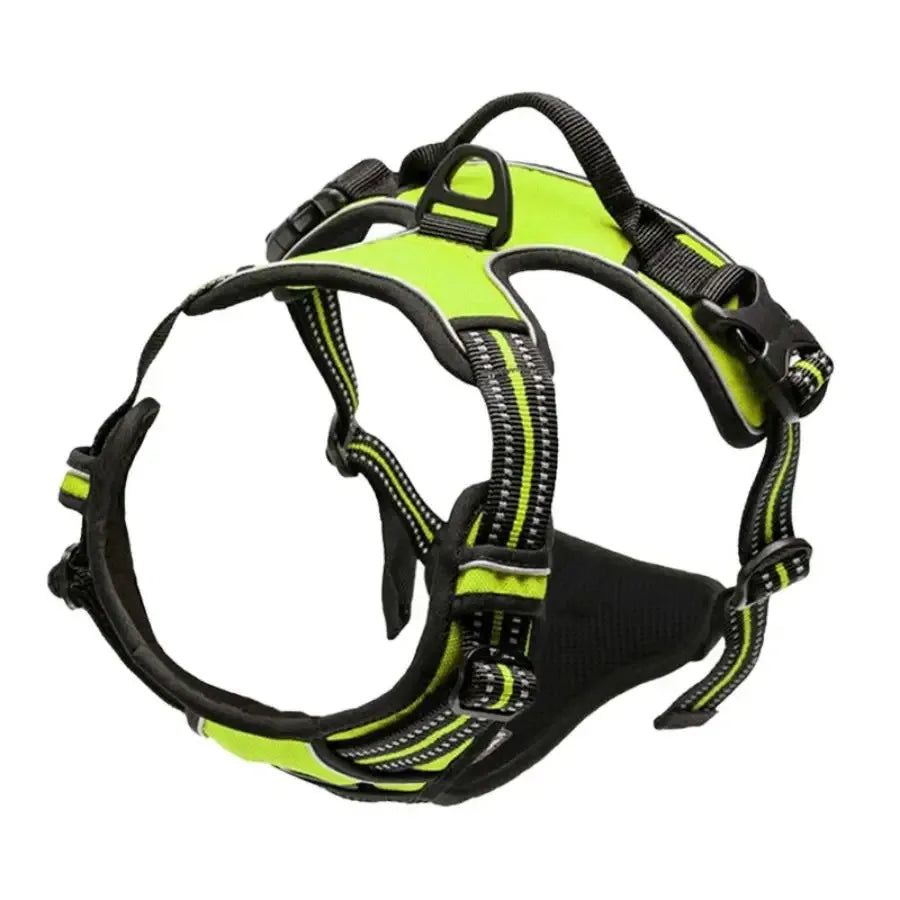Adjustable Dog Harness & Collar Set with Leash – Leather Puppy Walking Vest for Small, Medium & Large Dogs