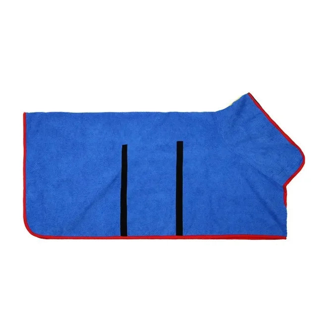 Quick-Dry Microfiber Pet Bathrobe Towel for Dogs & Cats
