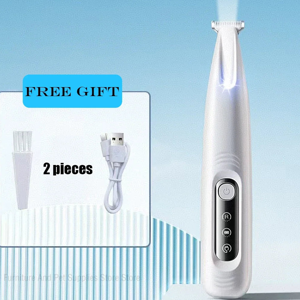Precision Paw Groomer — LED-lit, waterproof, 18mm wide blade