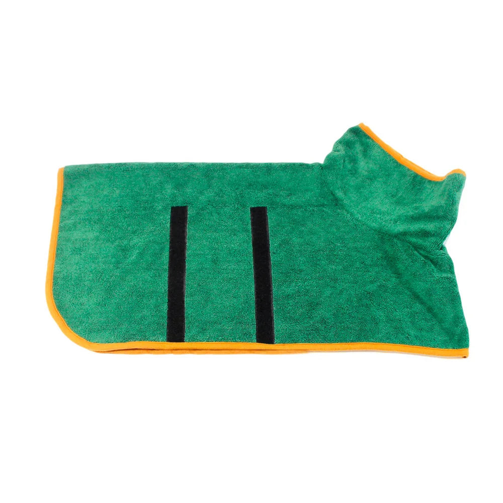 Quick-Dry Microfiber Pet Bathrobe Towel for Dogs & Cats