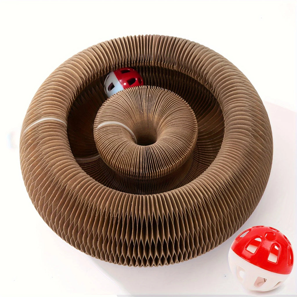 Foldable Cat Scratch & Exercise Toy